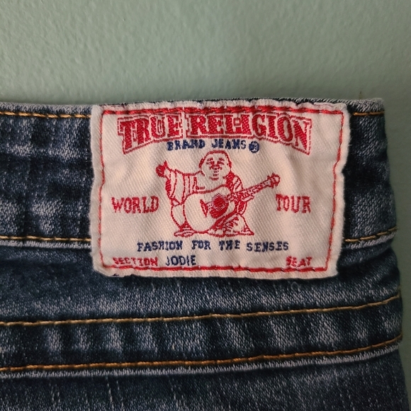 True Religion Jodie Dark/Medium Wash Skinny Jeans Size 28 - Picture 5 of 9